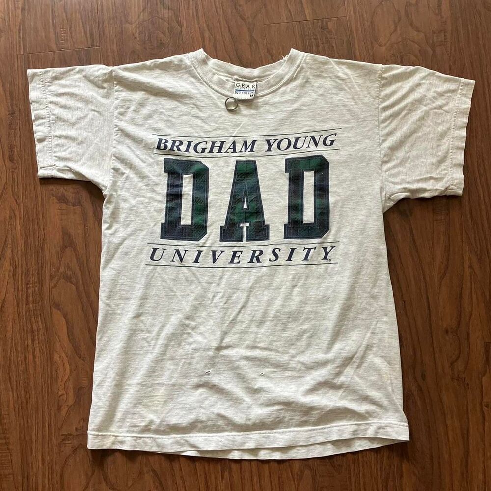 American-vintage Men's Grey and White T-shirt